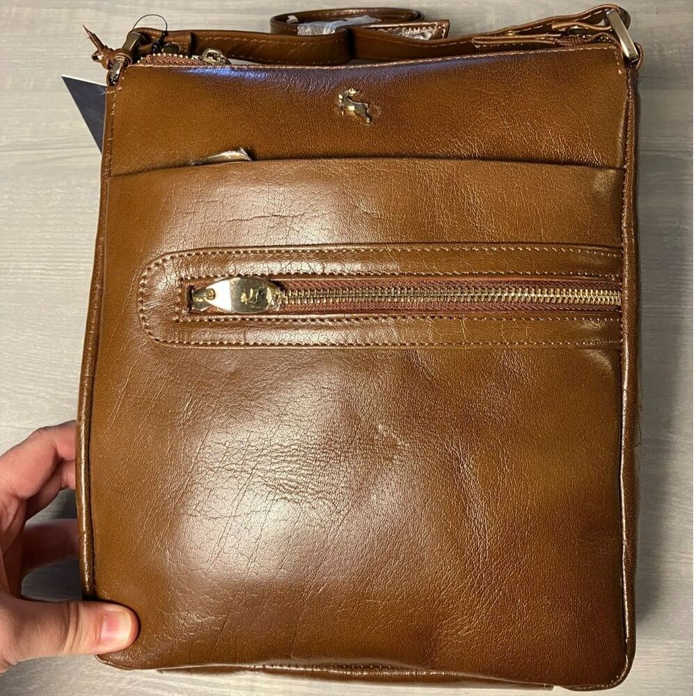 Ashwood Leather tan crossbody bag